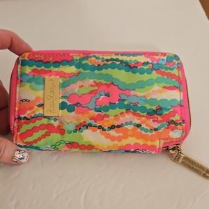 Tropical Floral Lilly Pulitzer Zip Wallet